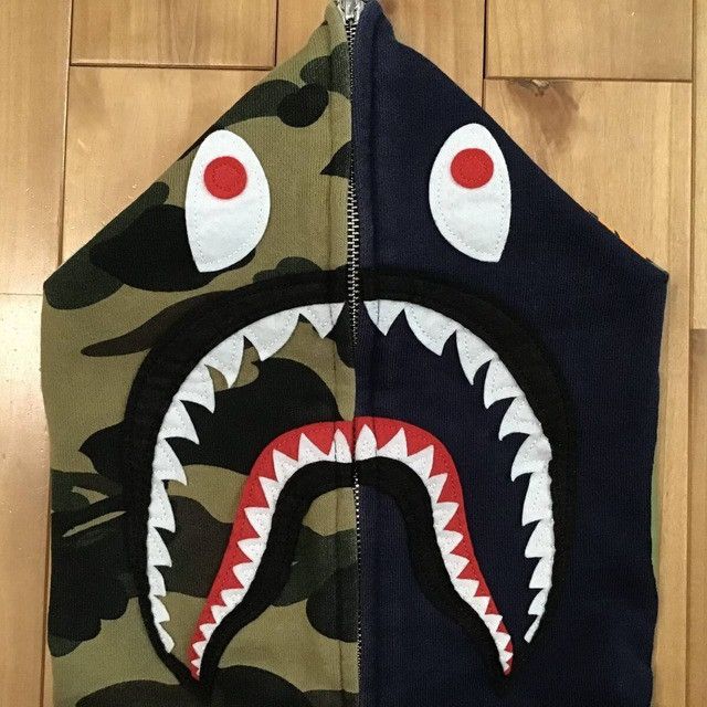 Bape BAPE Batting shark full zip hoodie jacket a bathing ape Size US M / EU 48-50 / 2 - 3 Thumbnail