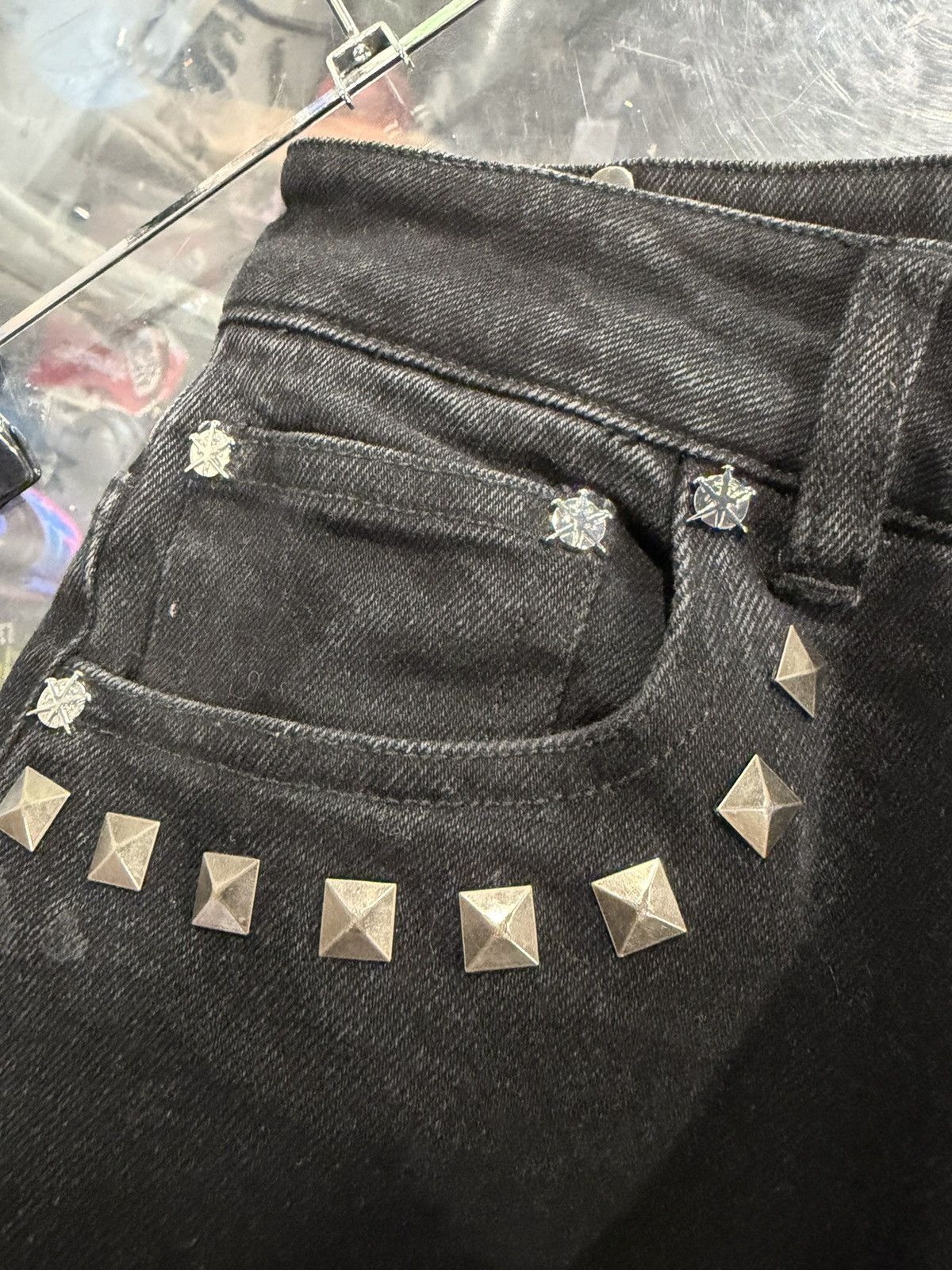 Ed Hardy × Glo Gang × Unknown London Ed hardy Glo Unknown Denim Size US 28 / EU 44 - 6 Thumbnail