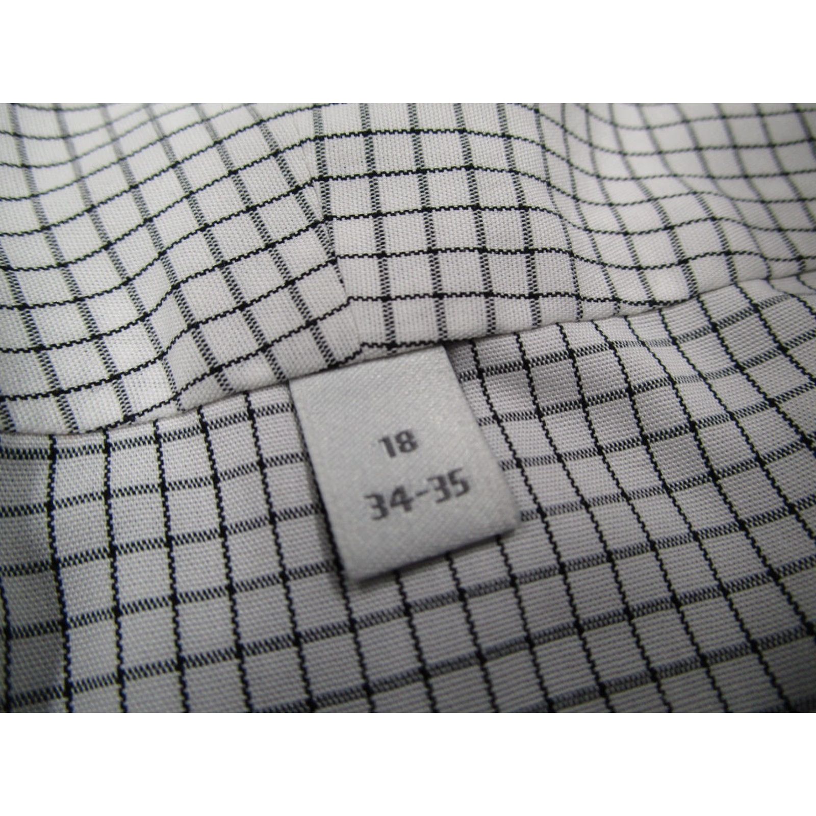 Enro ENRO Dress Shirt Mens 18 34 Gray Button Up Long Sleeve Casual Workwear Travel Size US S / EU 44-46 / 1 - 4 Thumbnail
