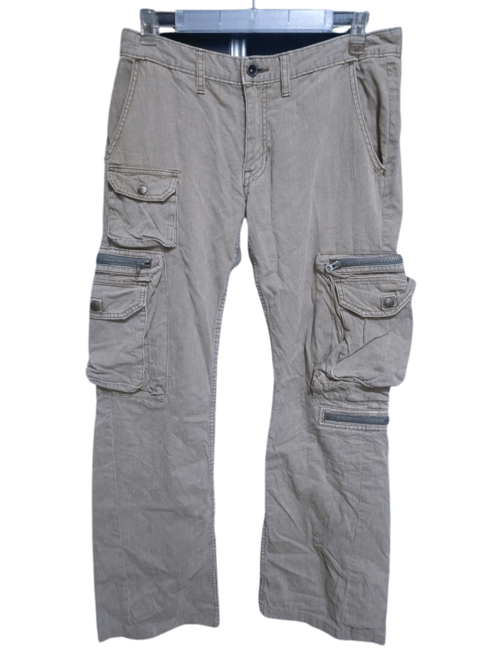 image of Archival Clothing x Voodoo Tactical Vintage Surplus Multi Pockets Cargo Pants in Brown (Size 33)