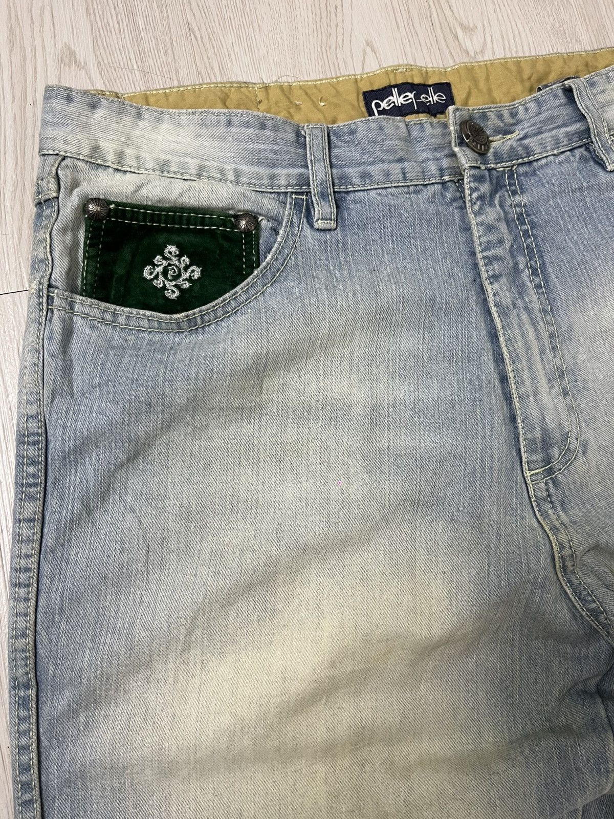 Pelle Pelle Vintage Y2k Pelle Pelle Dragon Embroidery Baggy Jeans Size US 36 / EU 52 - 10 Thumbnail