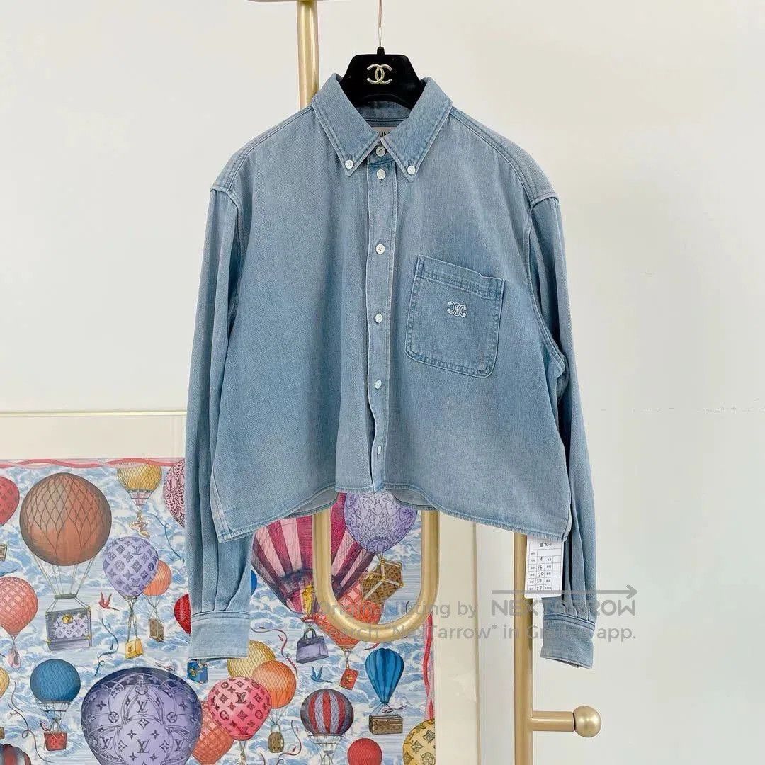 Celine Celine Short Denim Shirt M. Size US M / EU 48-50 / 2 - 1 Thumbnail