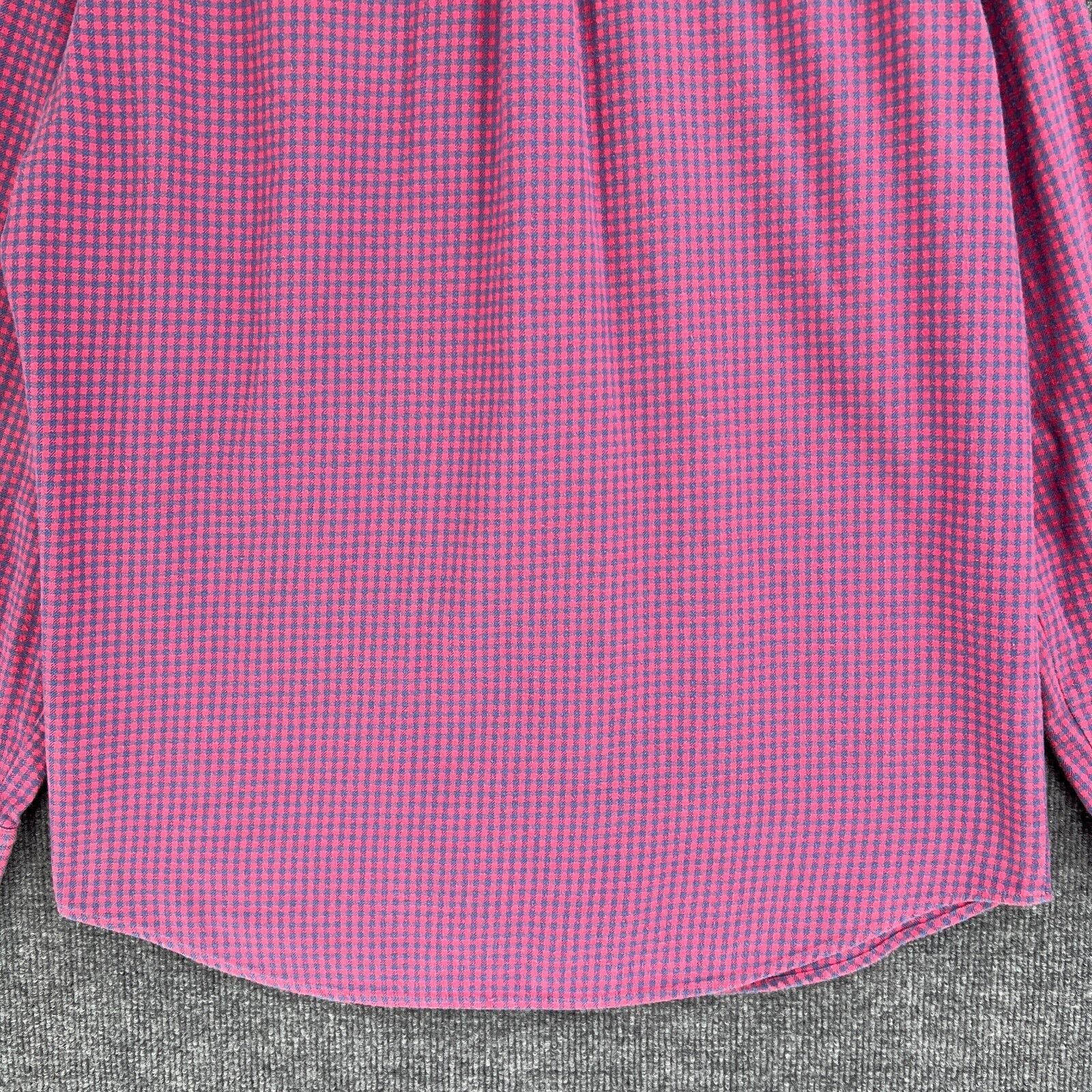 Vineyard Vines Vineyard Vines Flannel Slim Fit Tucker Shirt Pink Check Sz L Size US L / EU 52-54 / 3 - 8 Thumbnail