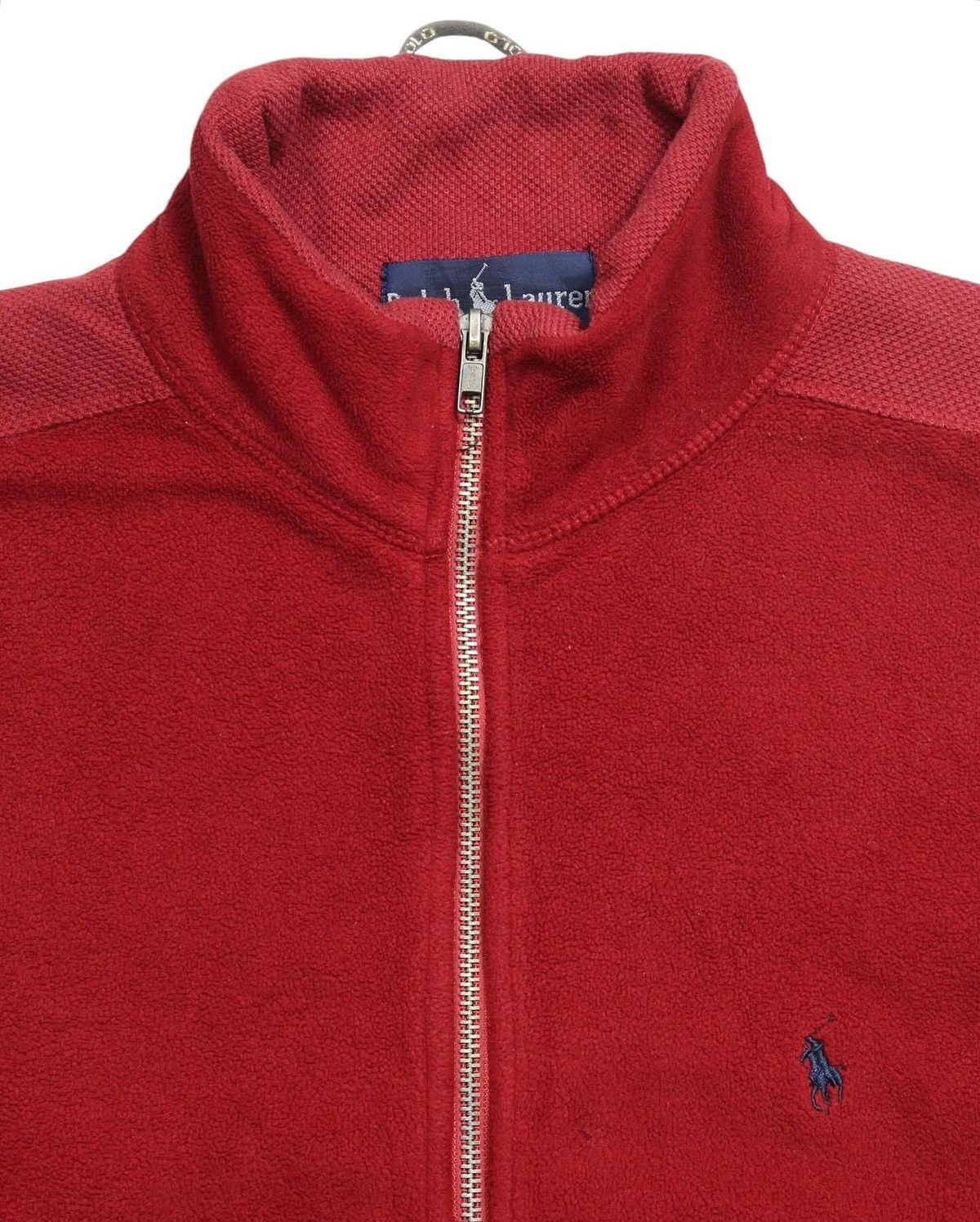 Polo Ralph Lauren × Vintage 1990S POLO RALPH LAUREN FLEECE ZIP UP JACKET Size US XL / EU 56 / 4 - 2 Thumbnail