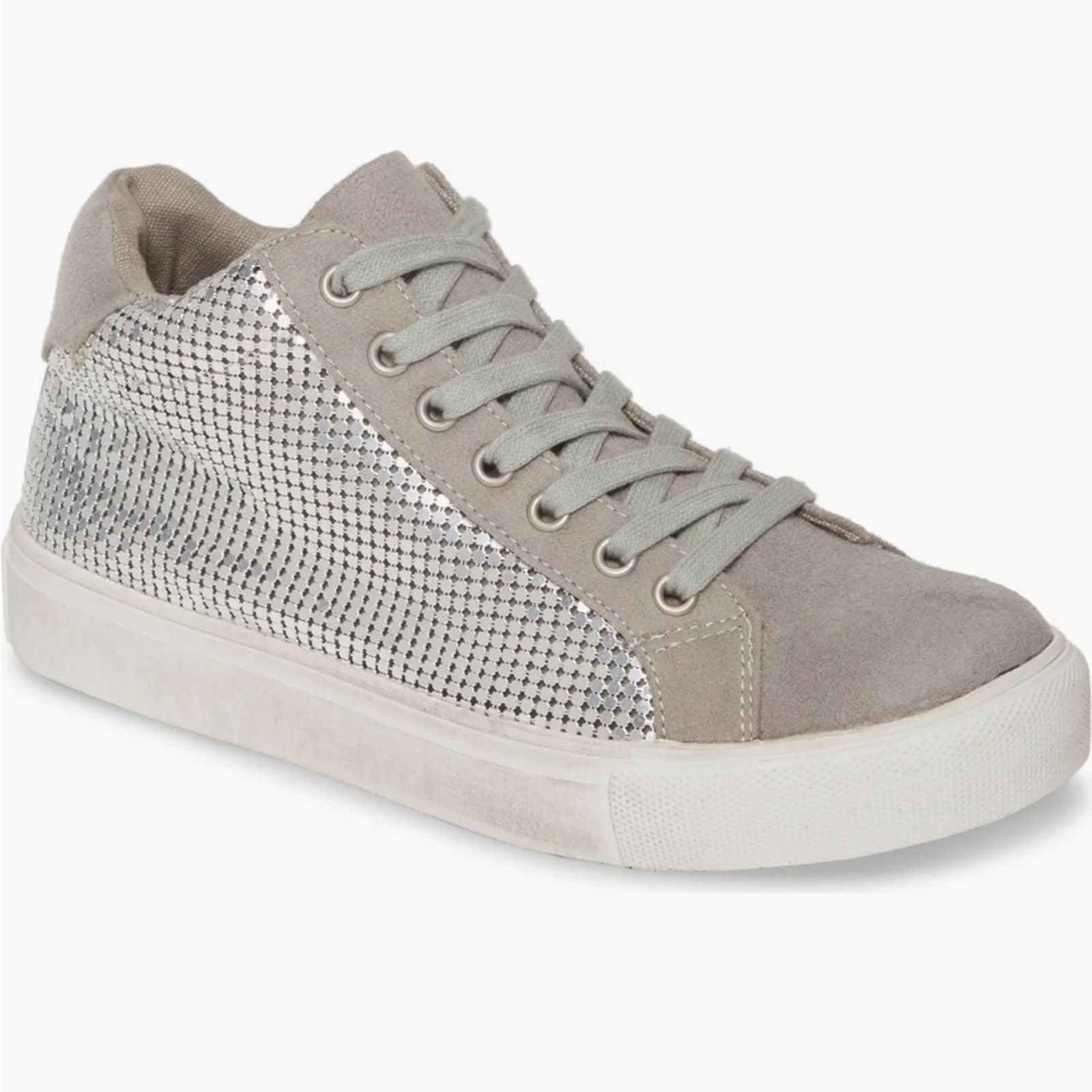 Matisse METALLIC MESH HI TOP SNEAKERS SILVER 7.5 Coconuts by Matisse Size US 7.5 / IT 37.5 - 3 Thumbnail