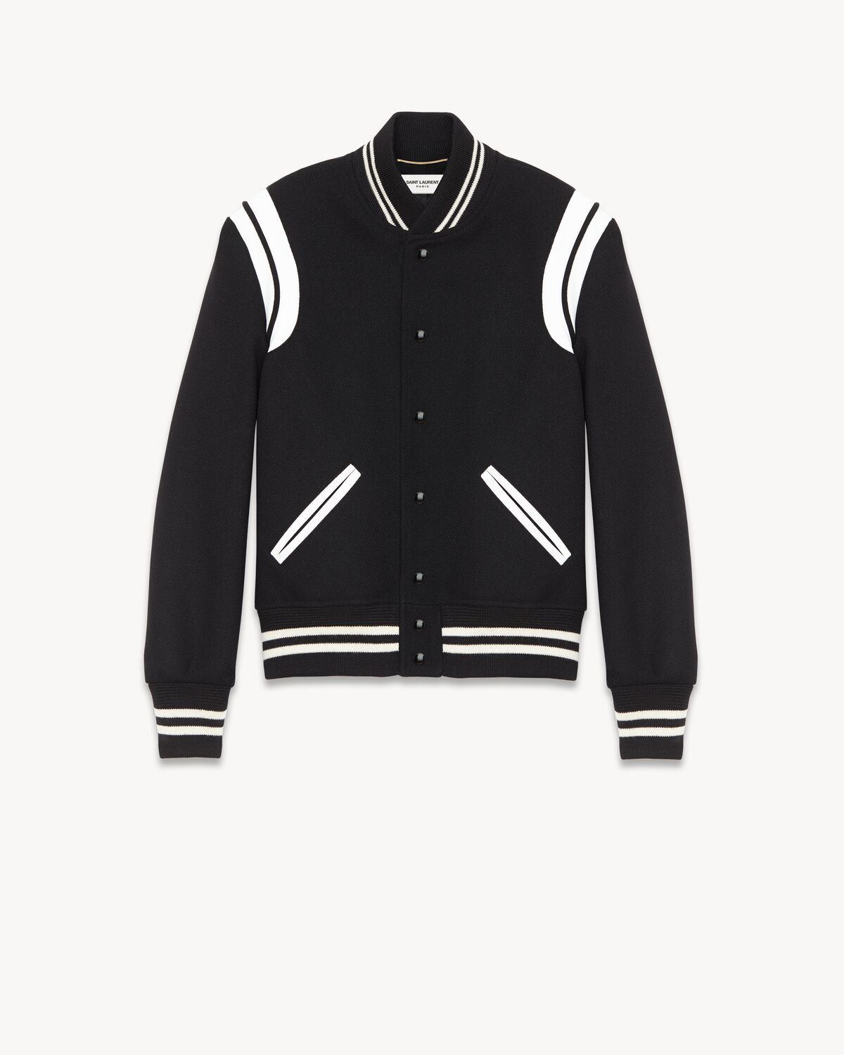 Saint Laurent Paris Teddy varsity bomber jacket Size US M / EU 48-50 / 2 - 1 Thumbnail
