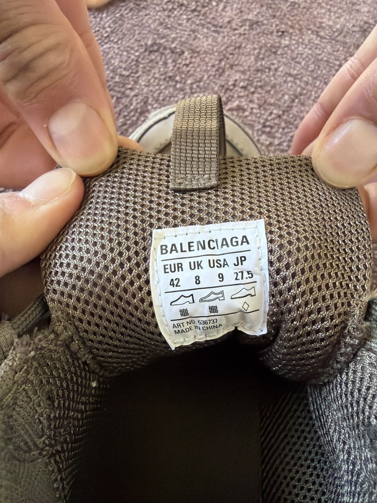 Balenciaga Balenciaga Triple S Sneakers – Taupe/Blue – EU 42 Size US 9 / EU 42 - 7 Thumbnail