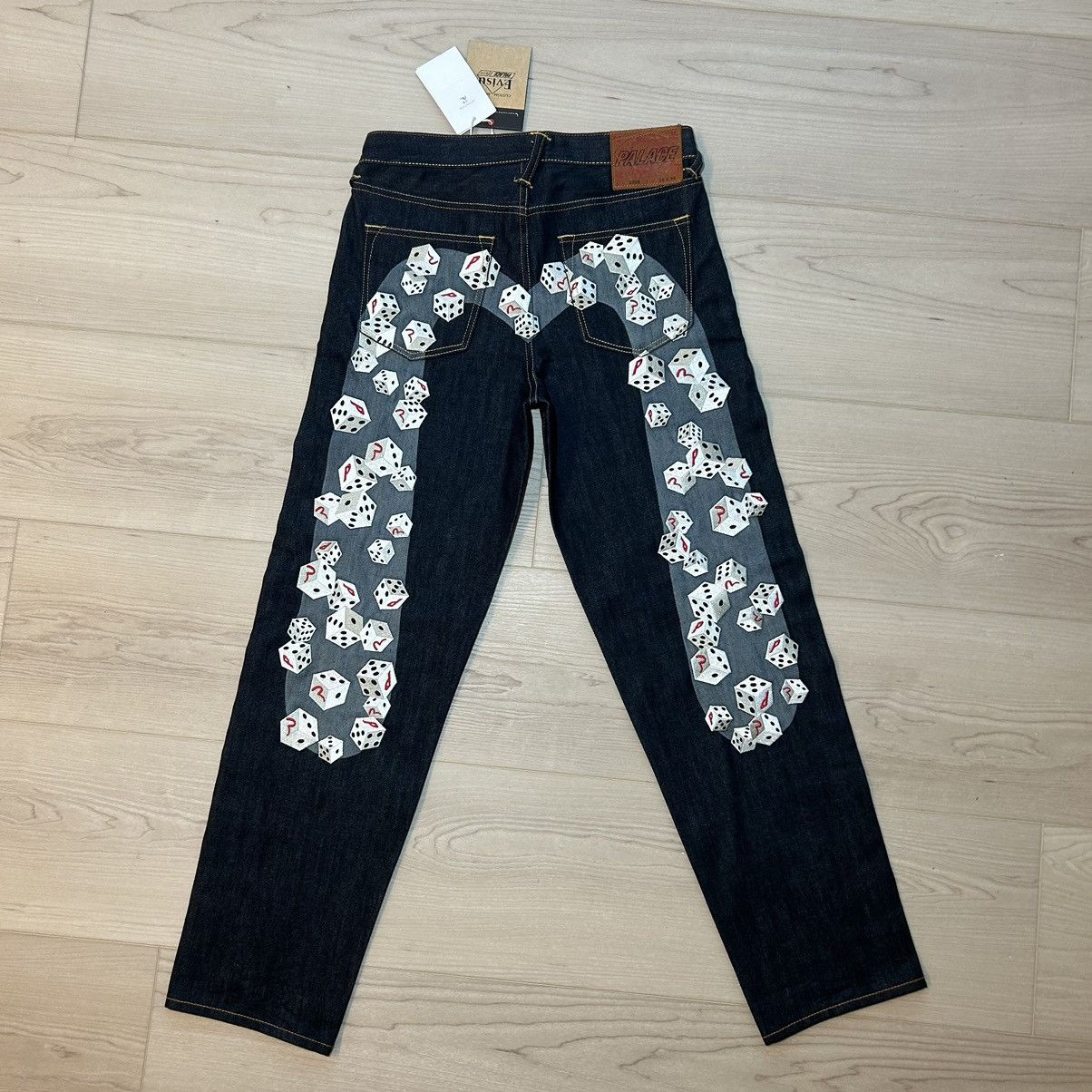 Evisu × Palace Palace x Evisu Dice Denim Jean 'Raw' - W/tags