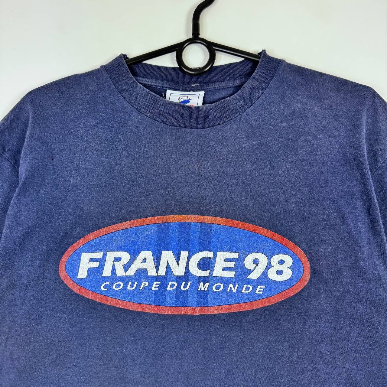 Adidas Adidas France 96 World Cup Vintage T Shirt Blue Mens Size S Size US S / EU 44-46 / 1 - 2 Thumbnail