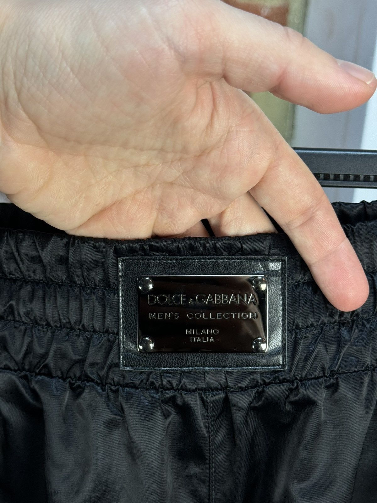 Designer × Dolce & Gabbana Dolce Gabbana Black Nylon Boxer Pants Three Strip Size US 34 / EU 50 - 8 Thumbnail