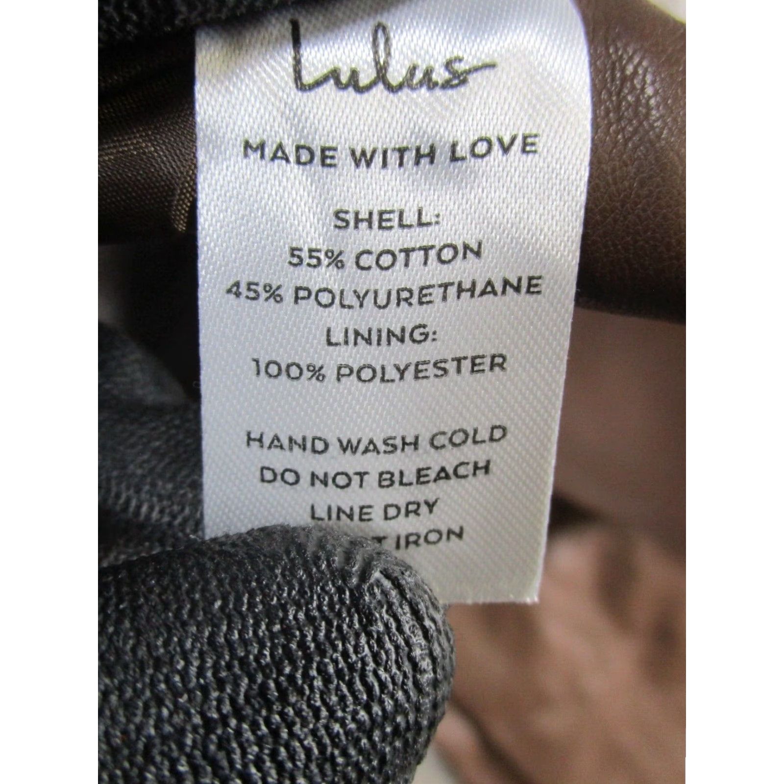 Lulus Lulus Jacket Womens XS Brown Faux Leather Size XS / US 0-2 / IT 36-38 - 5 Thumbnail