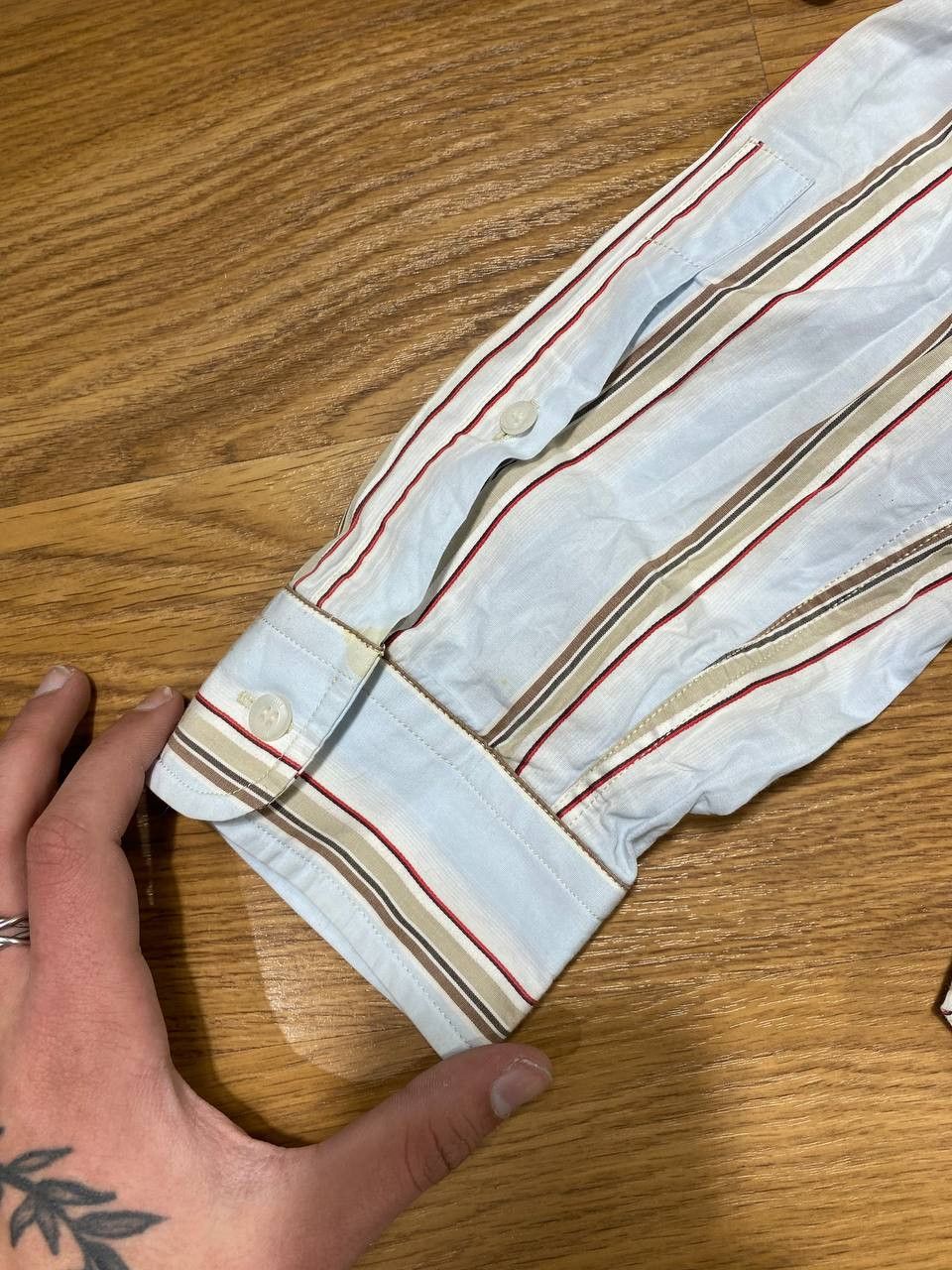 Just Cavalli Just Cavalli Stripe Vintage pocket striped shirt vintage Size US XXL / EU 58 / 5 - 6 Thumbnail