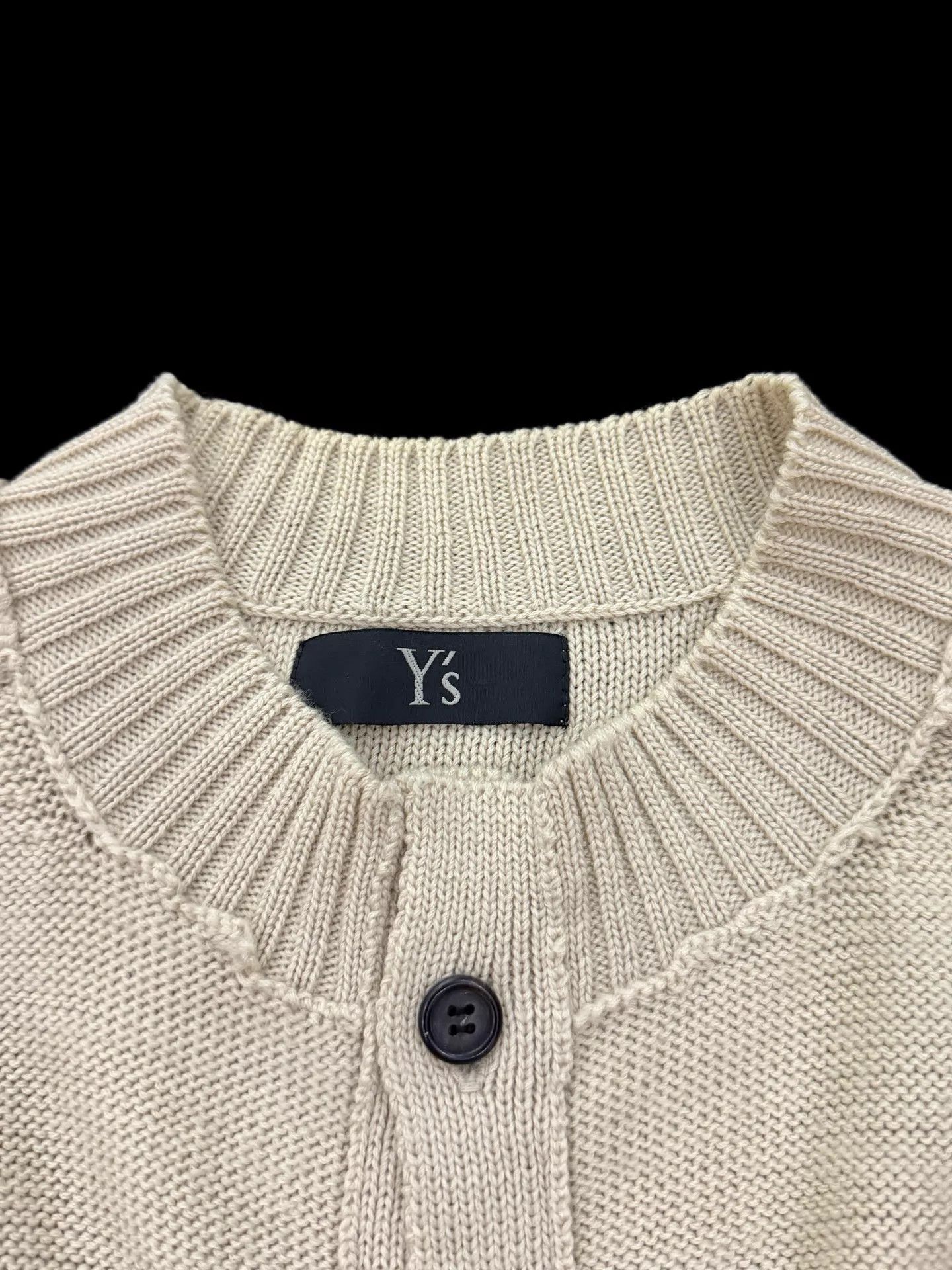 Y's Yohji Yamamoto Y's Asym Hem Oatmeal Wool Cardigan Size M / US 6-8 / IT 42-44 - 8 Thumbnail