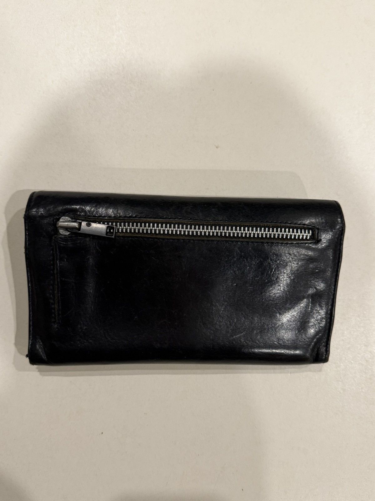 Chrome Hearts Chrome Hearts Wave Wallet Black Leather Silver Cross Balls Size ONE SIZE - 6 Thumbnail