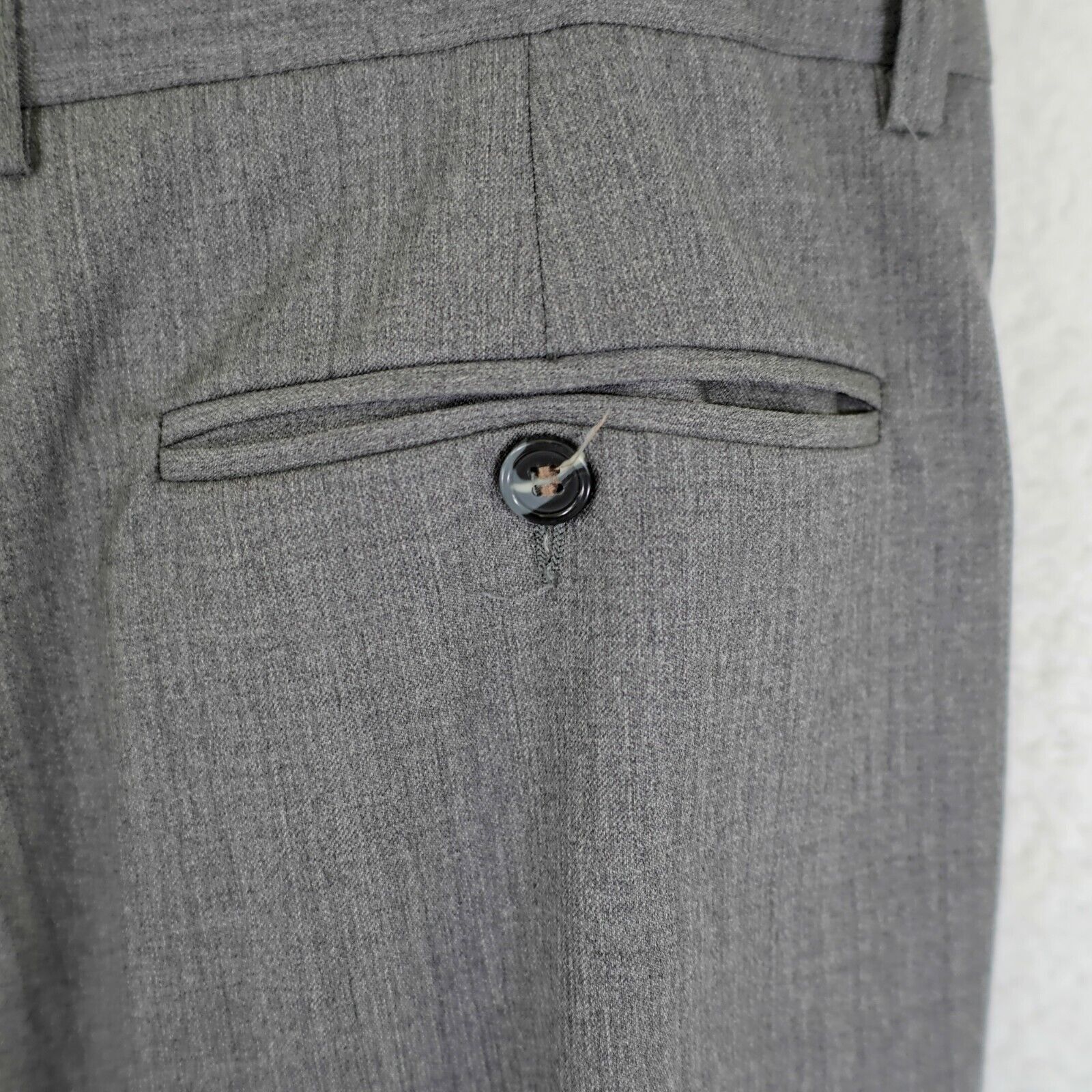 Zanella Zanella Wool Gray Dress Pants 36/31 High Rise Pleated Cuffed Size 36R - 6 Thumbnail