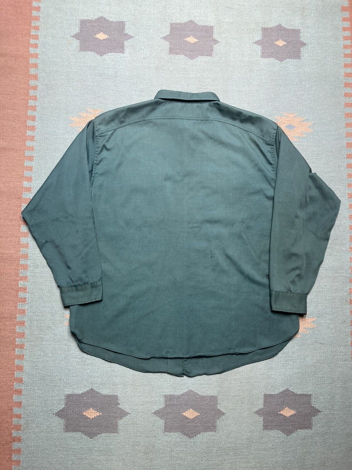 Vintage VTG 50s 60s work shirt twill selvedge gussets distressed XXL Size US XXL / EU 58 / 5 - 8 Thumbnail