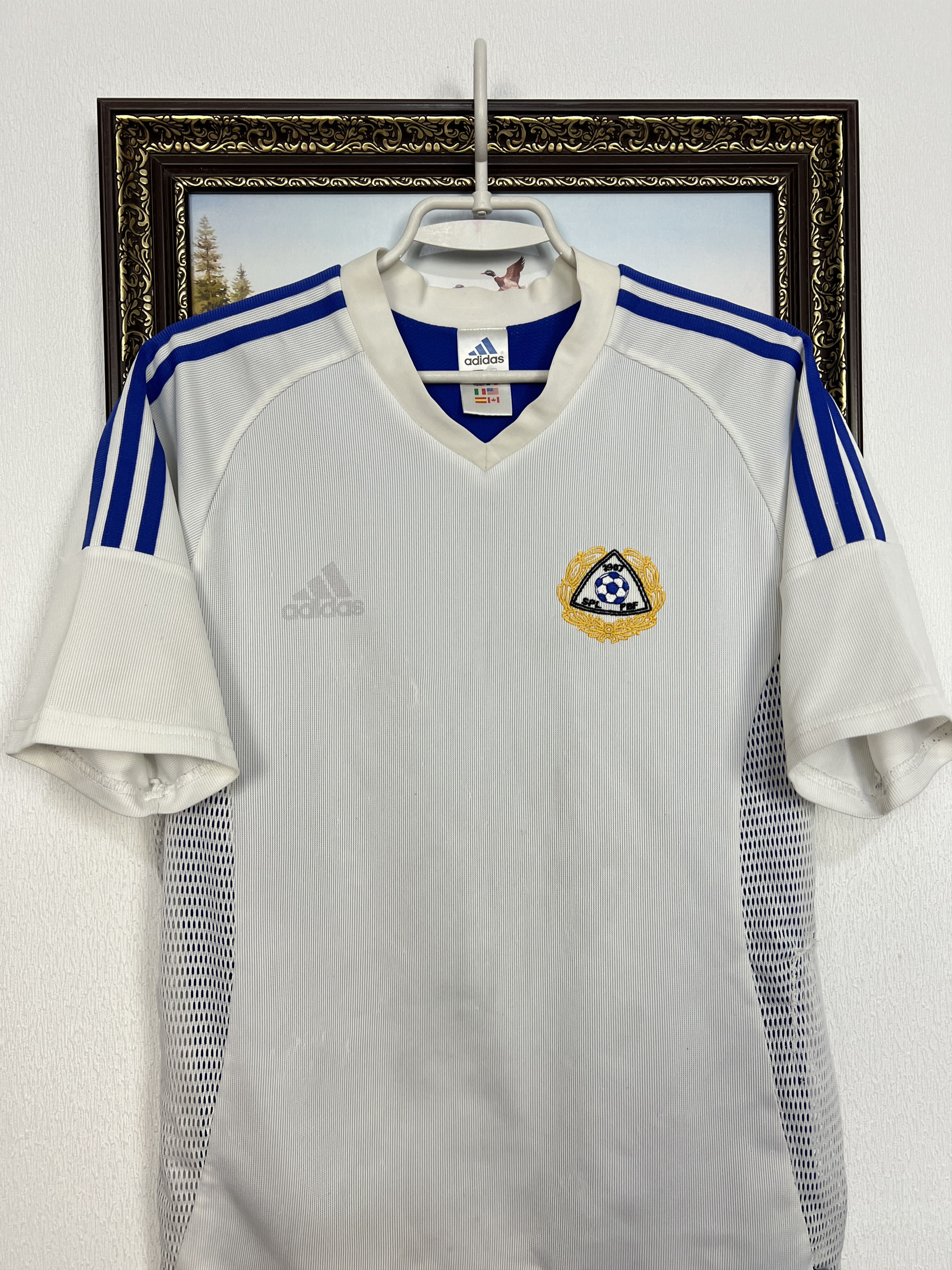 Adidas Finland Home football shirt Soccer #4 Hyypia Jersey Trikot Size US S / EU 44-46 / 1 - 2 Thumbnail