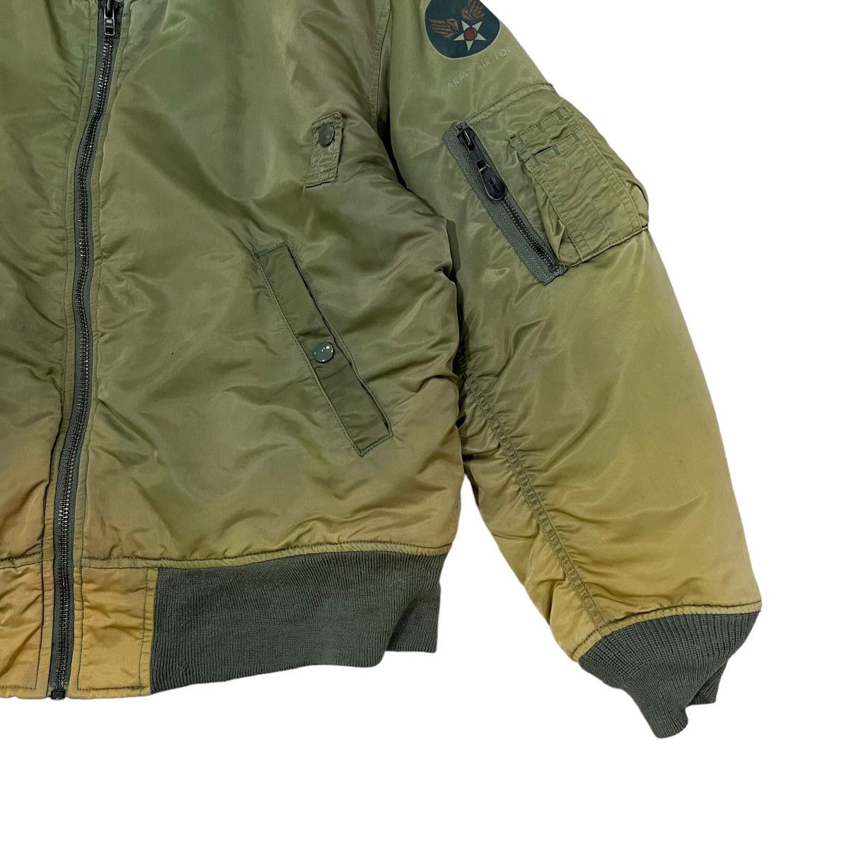 Japanese Brand Vintage Machope MA-1 Army Air Force Flight Bomber Jacket Size US M / EU 48-50 / 2 - 9 Thumbnail