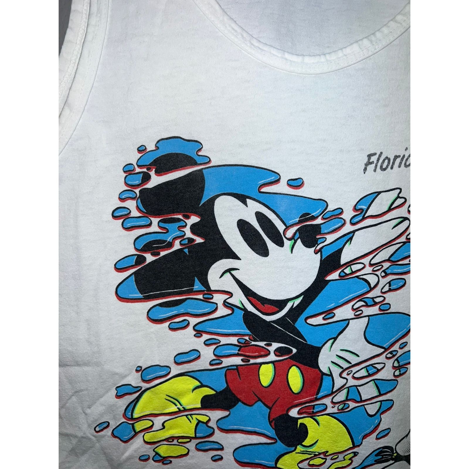 Vintage Vintage Mickey Mouse Tank Sleeveless Shirt Painter Tank 90s Size US M / EU 48-50 / 2 - 2 Thumbnail