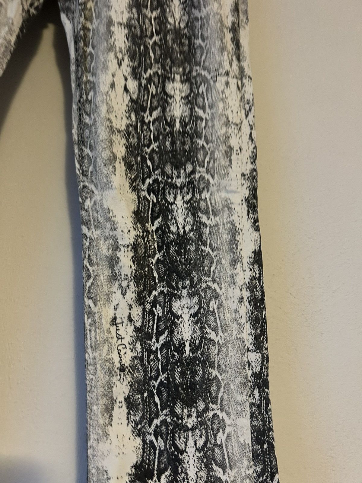 Just Cavalli Just Cavalli Python-Print Denim Jeans Size 29 Size 29" - 7 Thumbnail