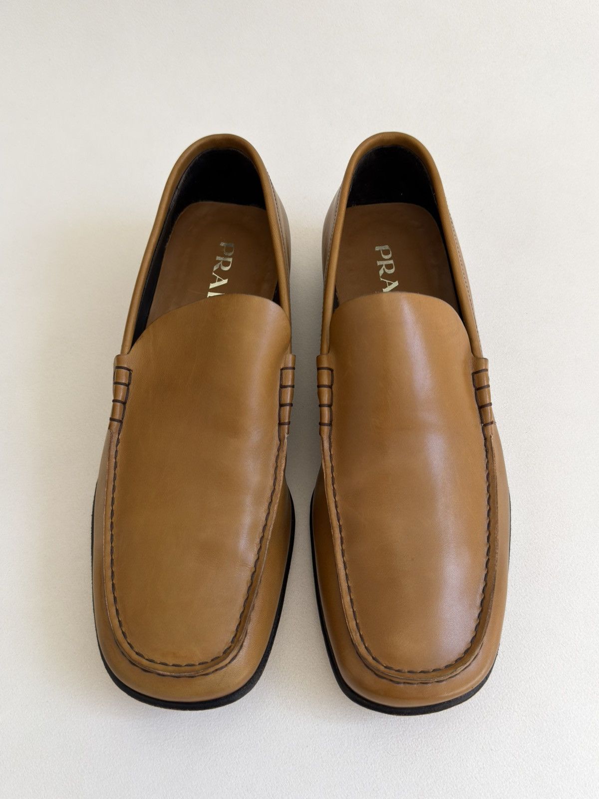 Prada Square Toe Loafers | Grailed