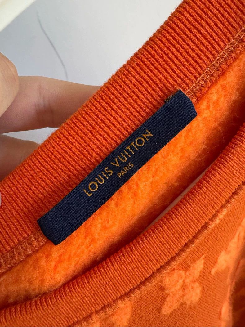 Louis Vuitton Louis Vuitton Orange logo sweatshirt Size US L / EU 52-54 / 3 - 3 Thumbnail