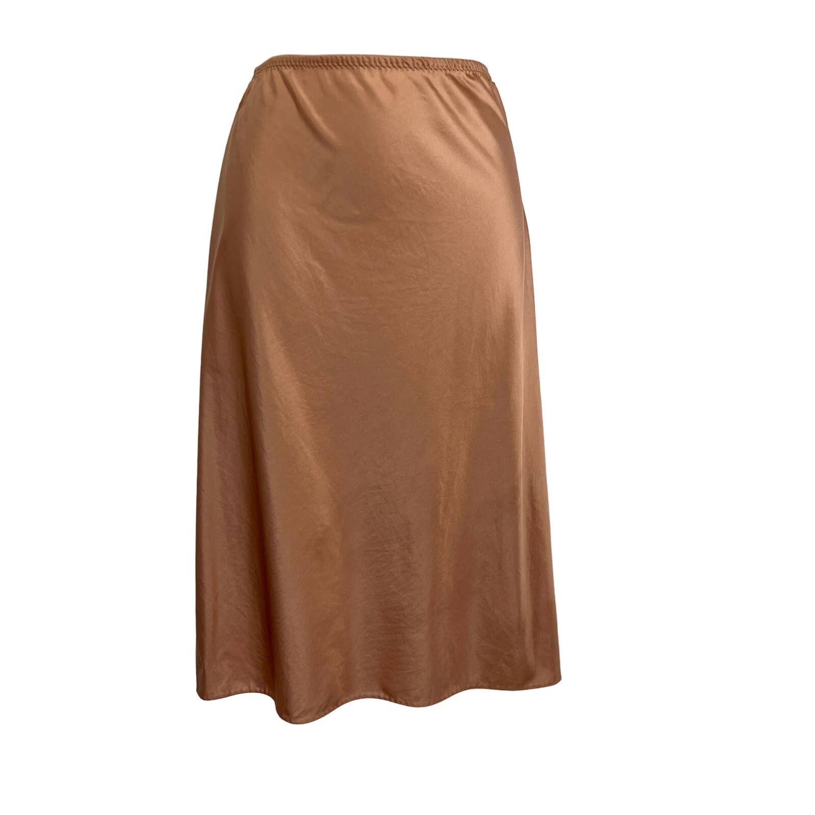 Halston Vintage 80s Halston Skirt Slip Lingerie Nude Size ONE SIZE - 1 Thumbnail