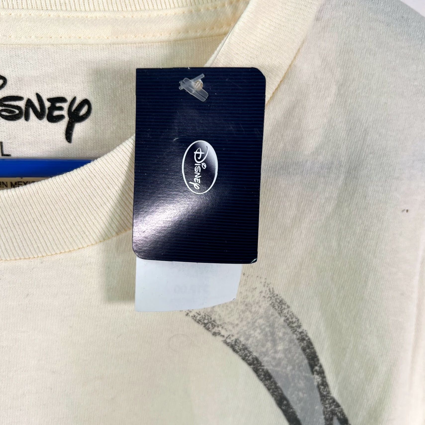 Disney Disney T-Shirt Mens Short Sleeves Crew Neck Grumpy Face Graphic Ivory Large Size US L / EU 52-54 / 3 - 5 Thumbnail