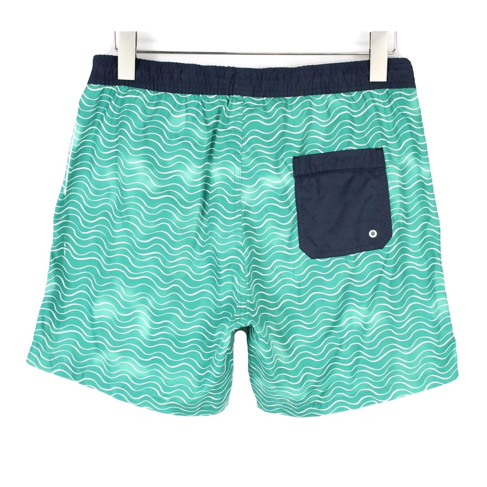 Scotch & Soda SCOTCH & SODA Swimwear Shorts Men's MEDIUM Blue Drawstring Logo Patterned Size US 31 - 2 Thumbnail