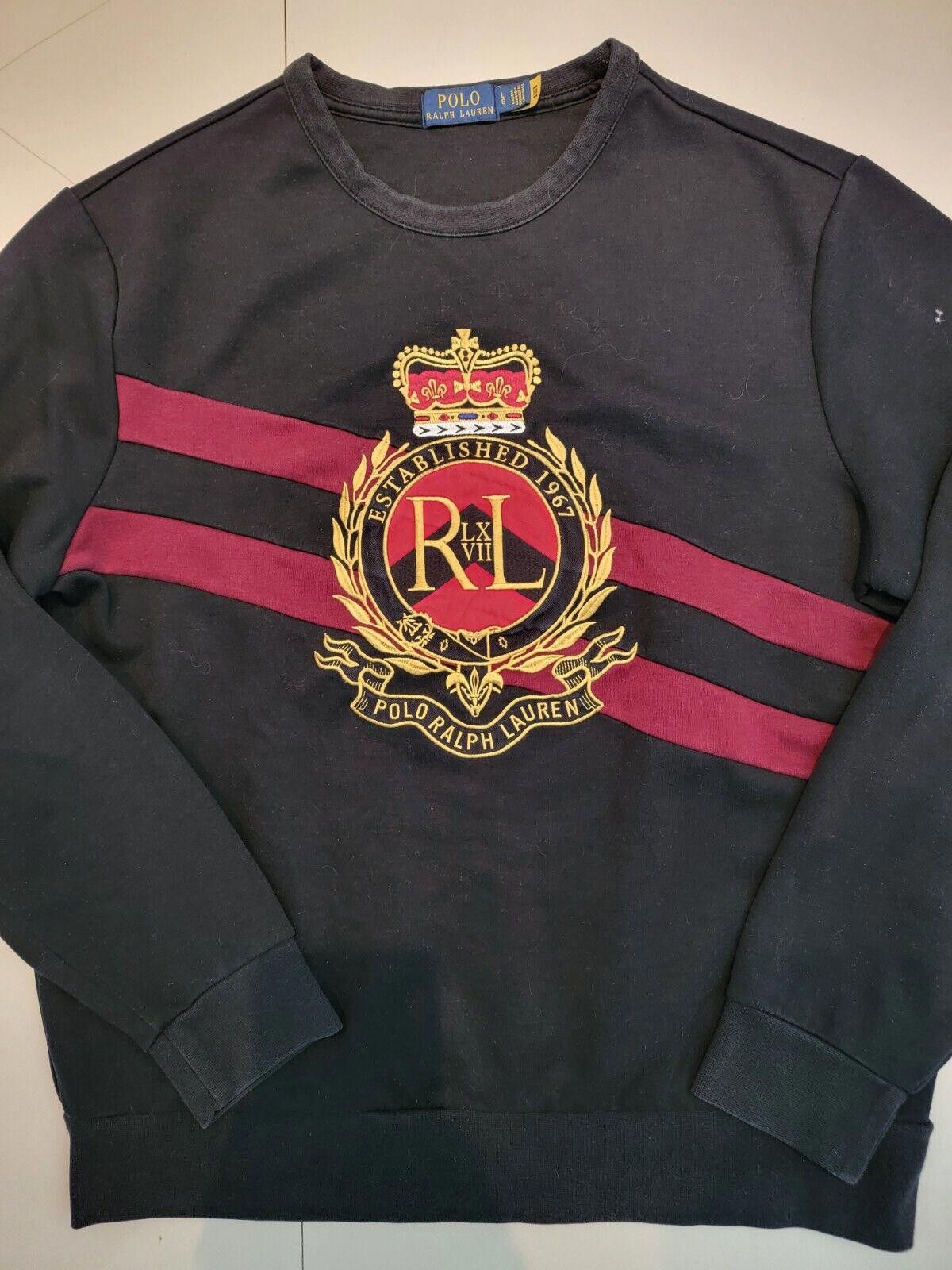 Polo Ralph Lauren Polo Ralph Lauren Crest Double Knit Pullover Sweatshirt Size US 34 / EU 50 - 1 Thumbnail