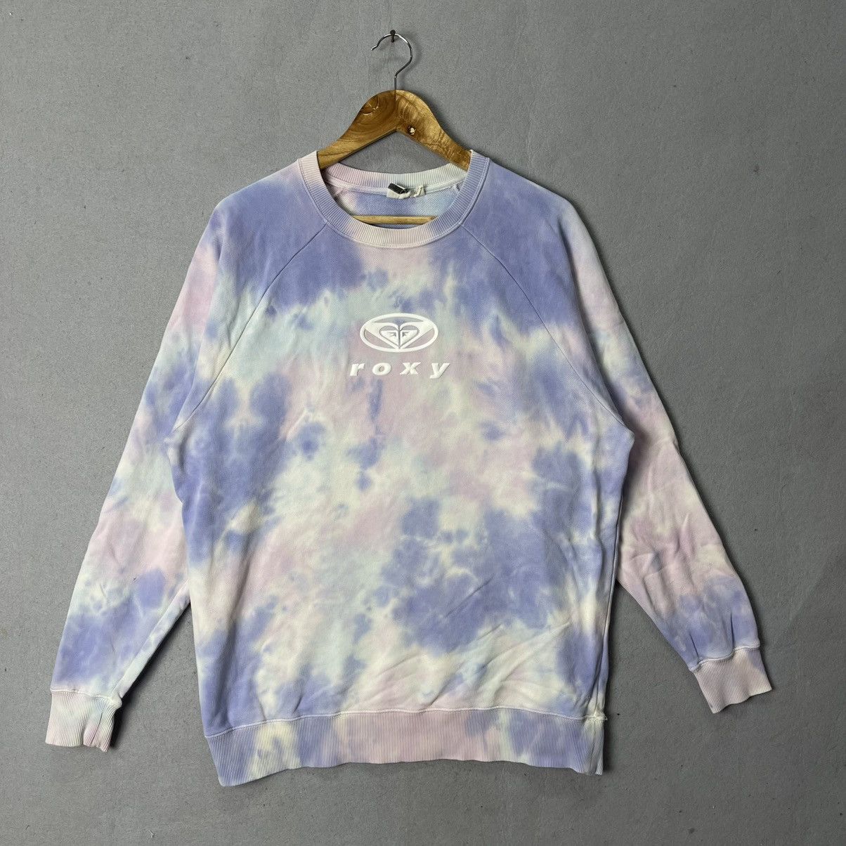 Quiksilver Vintage Roxy Tie-Dye Logo Crewneck Sweatshirt Size US M / EU 48-50 / 2 - 1 Thumbnail