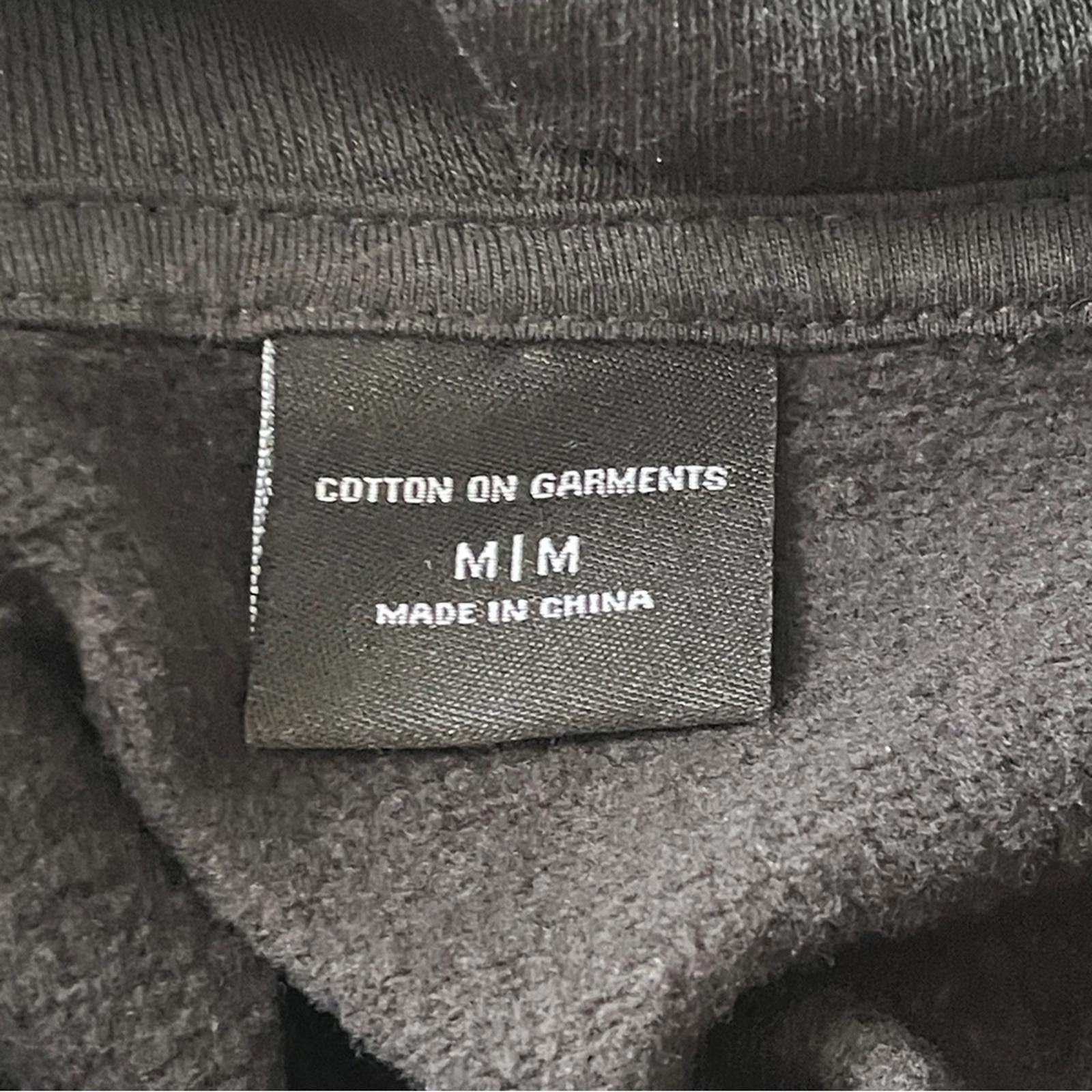 Cotton On Thick Black Hoodie with Drawstring in Size Medium Size ONE SIZE - 3 Thumbnail