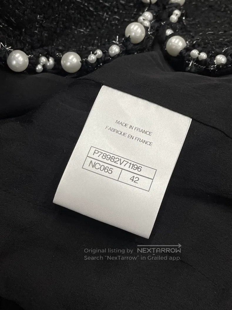 Chanel Chanel 25P Classic Black Pearl Coat Size M / US 6-8 / IT 42-44 - 6 Thumbnail
