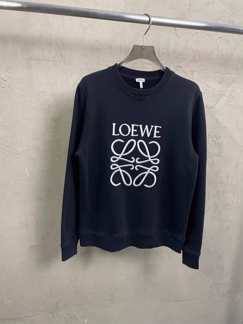 Loewe Loewe Classic Black Embroidered Logo Sweatshirt - dmc Size US S / EU 44-46 / 1 - 1 Thumbnail