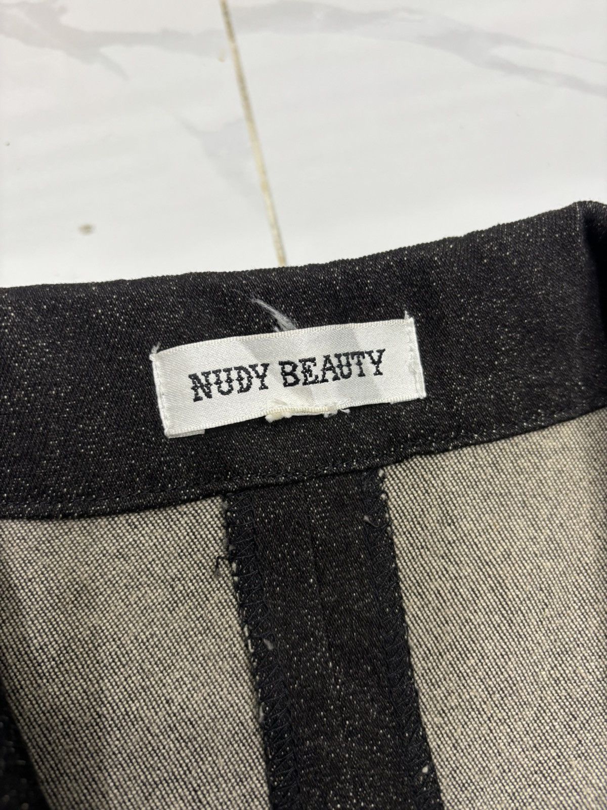 If Six Was Nine × Japanese Brand × Le Grande Bleu (L.G.B.) RARE❤️‍🔥TOKYO NUDY BEAUTY BLACK DENIM BLAZER JACKET 3 BUTTON Size US M / EU 48-50 / 2 - 11 Thumbnail
