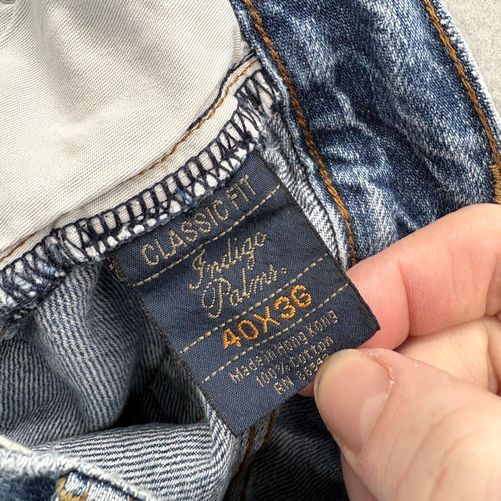 Tommy Bahama Tommy Bahama Indigo Palms Jeans Mens 40x36 Denim Blue Straight Preppy Casual Classic Fit Regular Zip Pocket Mens Size US 40 / EU 56 - 5 Thumbnail