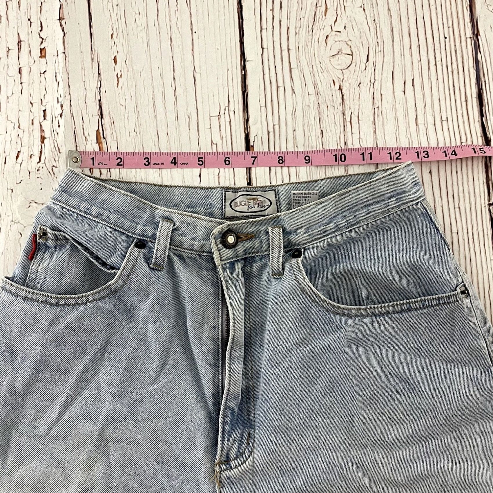 Bugle Boy Vintage Bugle Boy Mom Denim Shorts 8 Size Light Wash Blue Womens Size 30" / US 8 / IT 44 - 3 Thumbnail