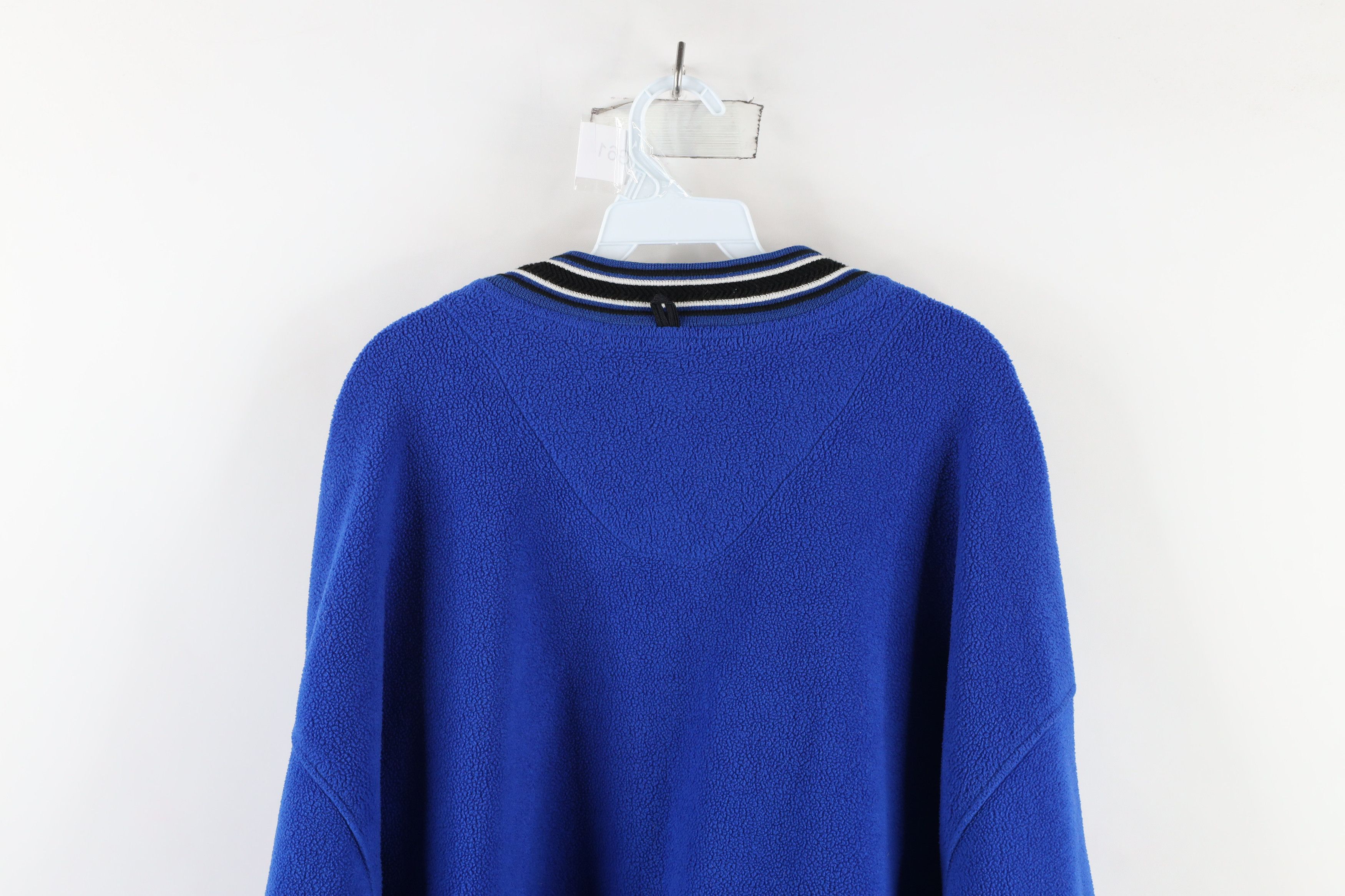 Vintage Vintage 90s University of V-Neck Fleece Sweater Blue USA Size US XXL / EU 58 / 5 - 12 Thumbnail