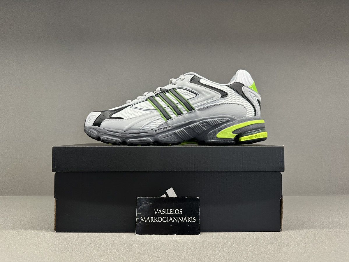 image of Adidas Response Cl Grey Solar Lime Shoes, Men's (Size 8)
