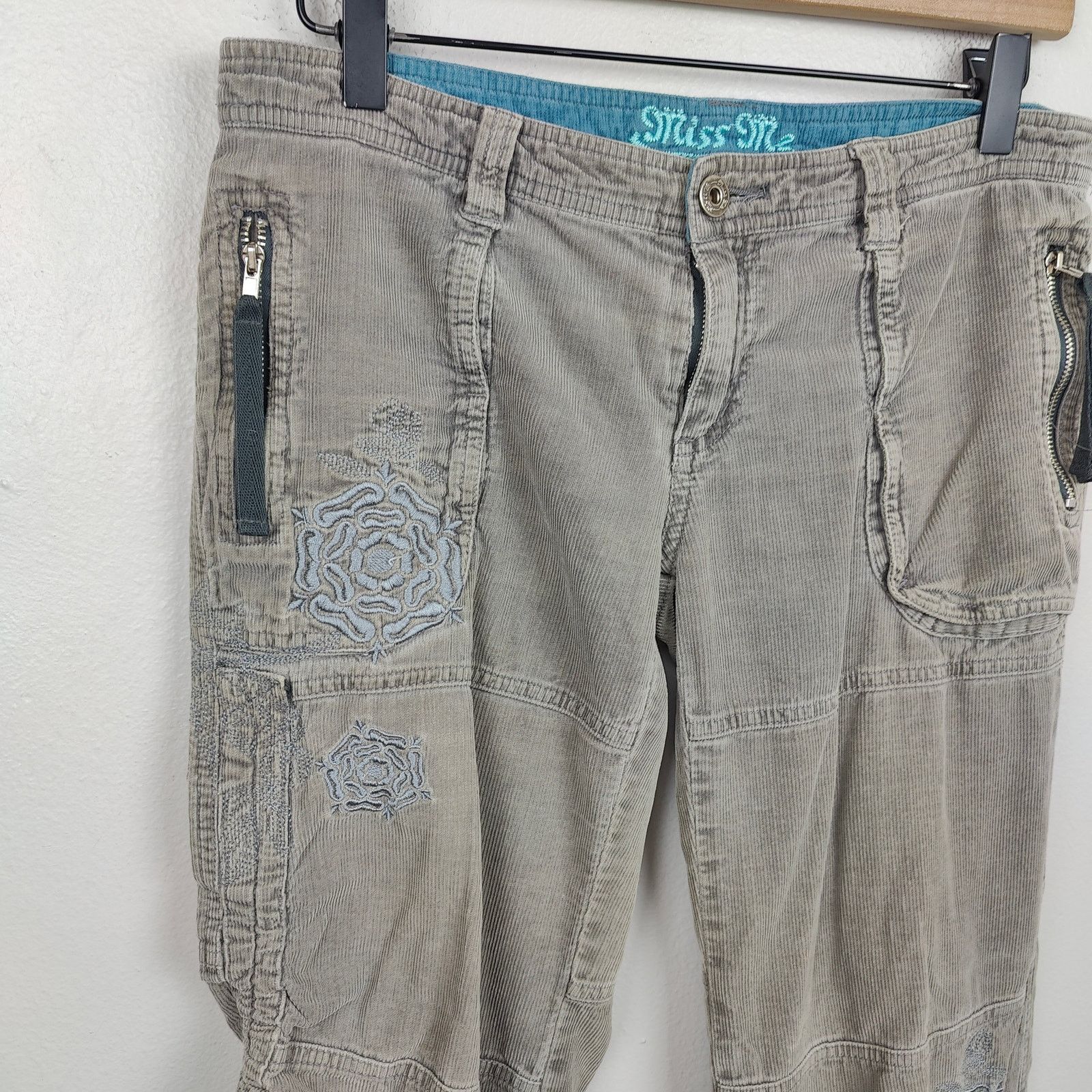 Other Vintage Y2K Miss Me Corduroy Rave Pants Womens Small Size 27" / US 4 / IT 40 - 3 Thumbnail