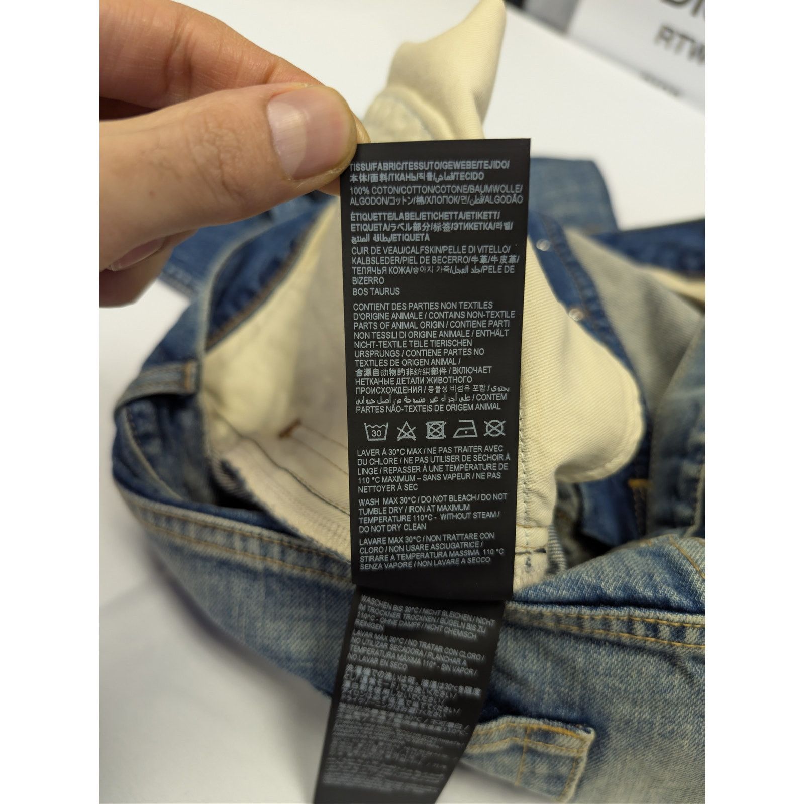 Saint Laurent Paris o1rshd1 Mick Jeans in Authentic Vintage Blue Size US 33 - 18 Thumbnail