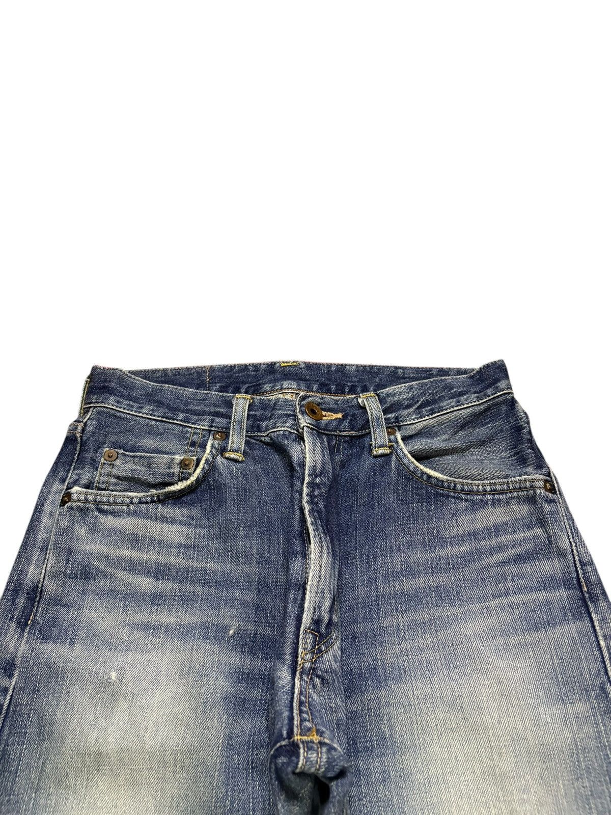 Edwin Vintage Edwin 505XX Selvedge Distressed Loose Jeans Size US 28 / EU 44 - 5 Thumbnail