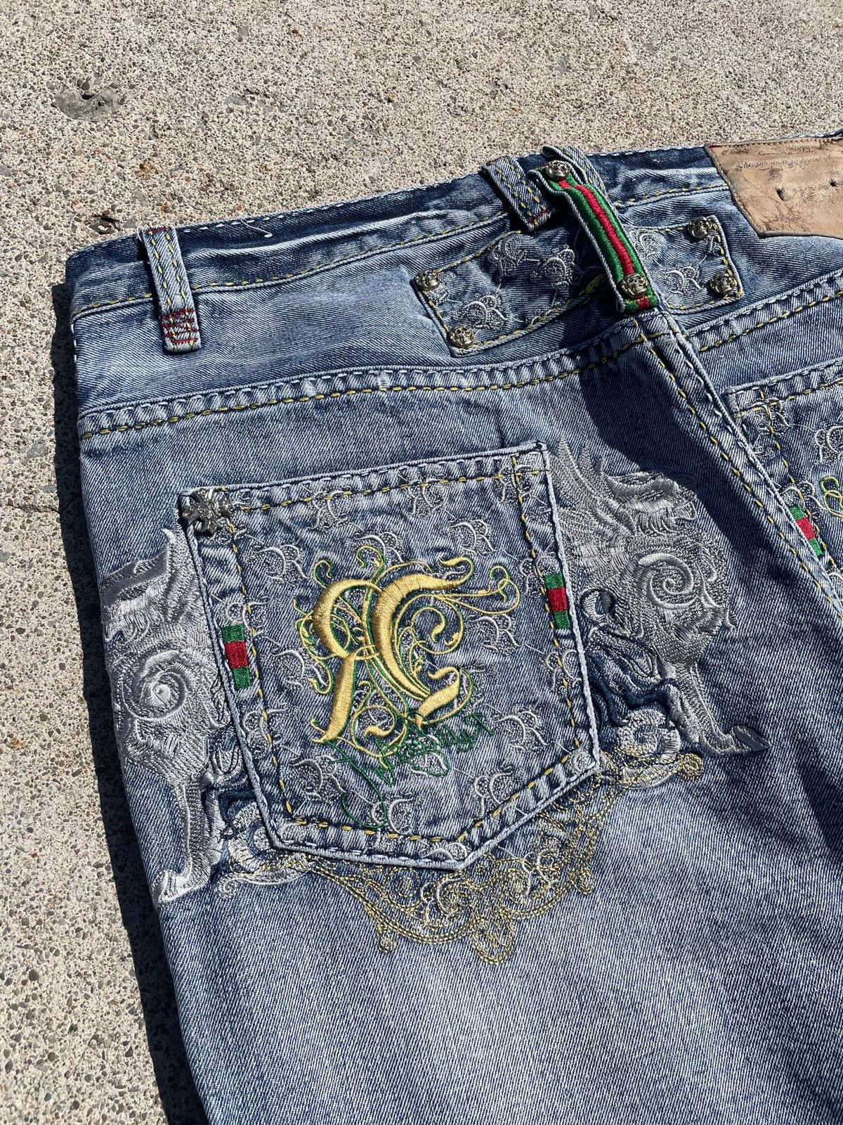 Other Ruthless Art Y2K Embroidered Denim Size US 36 / EU 52 - 3 Thumbnail