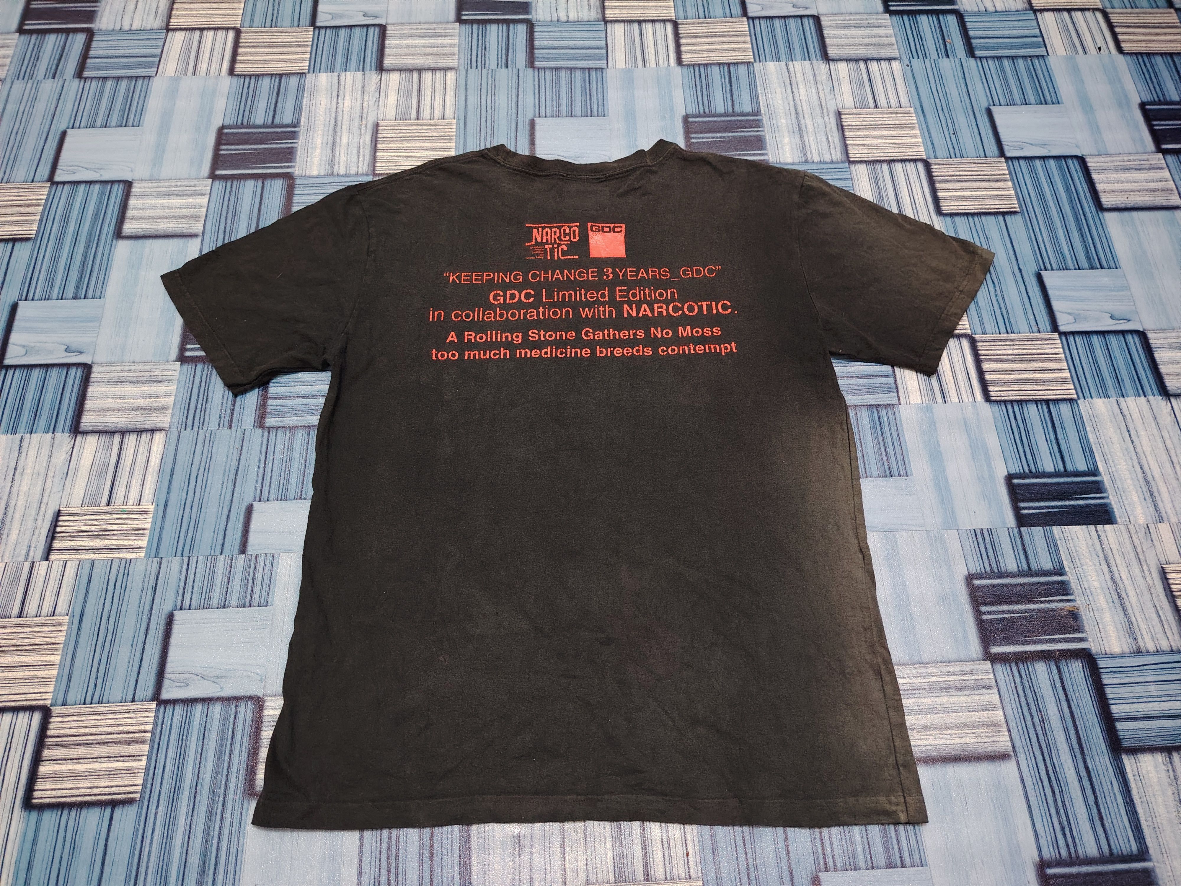 If Six Was Nine × Japanese Brand × Narcotic GDC SS2008 GDC LE X Narcotic Graphic sun faded T-Shirt Size US M / EU 48-50 / 2 - 11 Thumbnail