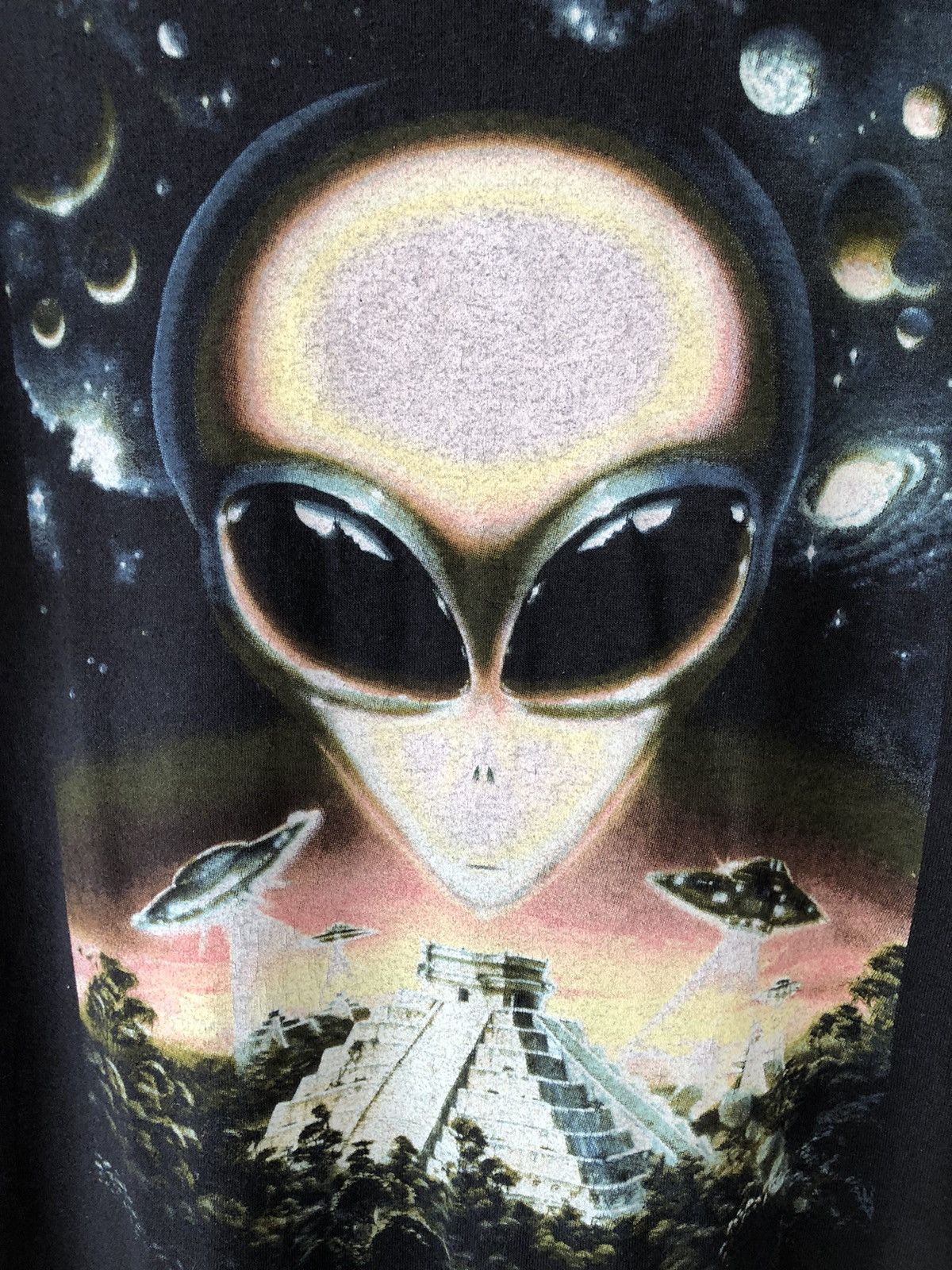 Vintage Vintage 90s Visitors The Alien Tee Size US L / EU 52-54 / 3 - 3 Thumbnail