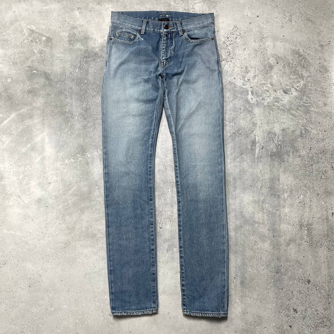 Saint Laurent Paris Saint Laurent D02 Washed Blue Distressed Jeans Skinny Fit Size US 30 / EU 46 - 1 Thumbnail