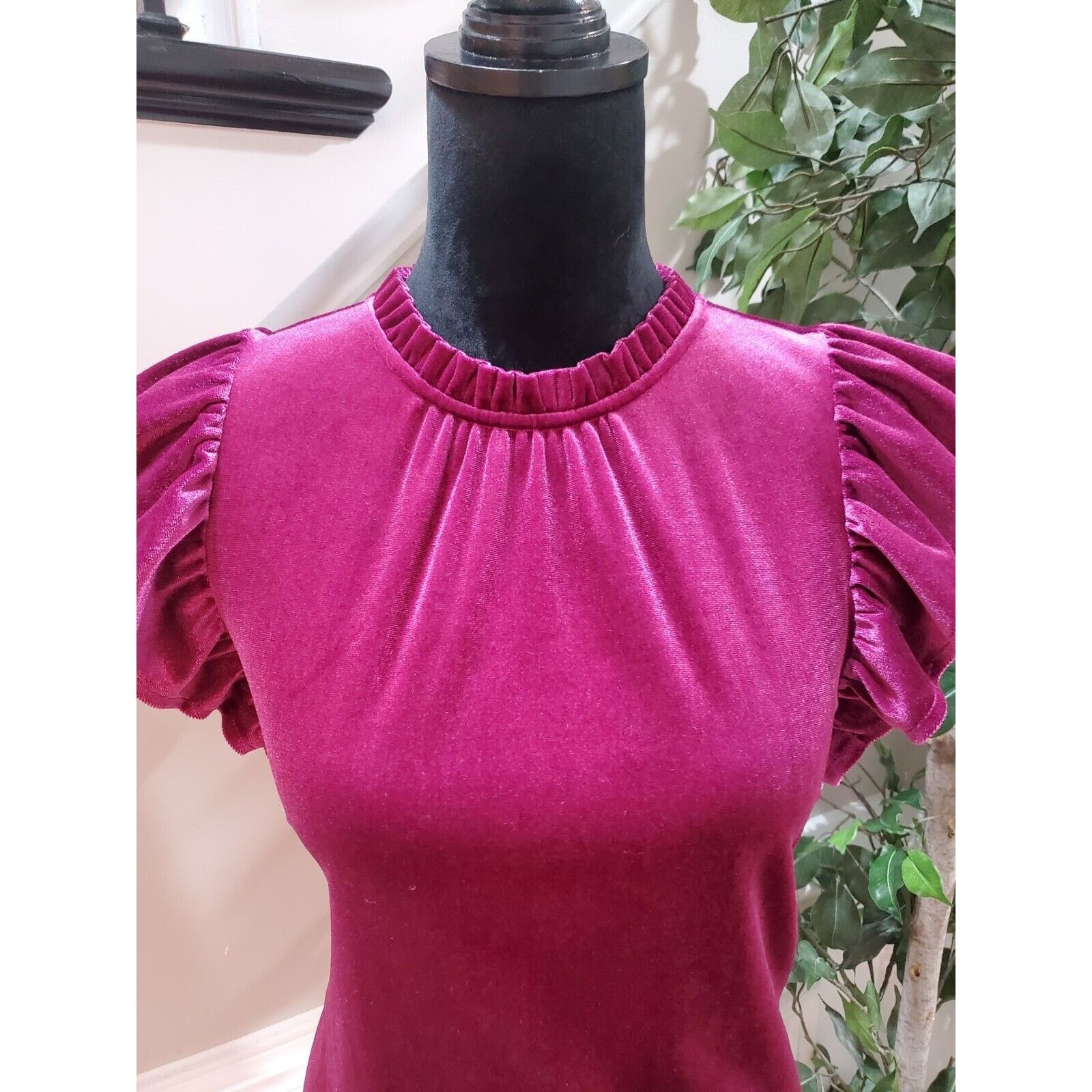 Gap Gap Ruffle Polyester Crew Neck Sleeveless Top Blouse Size XS Size XS / US 0-2 / IT 36-38 - 2 Thumbnail