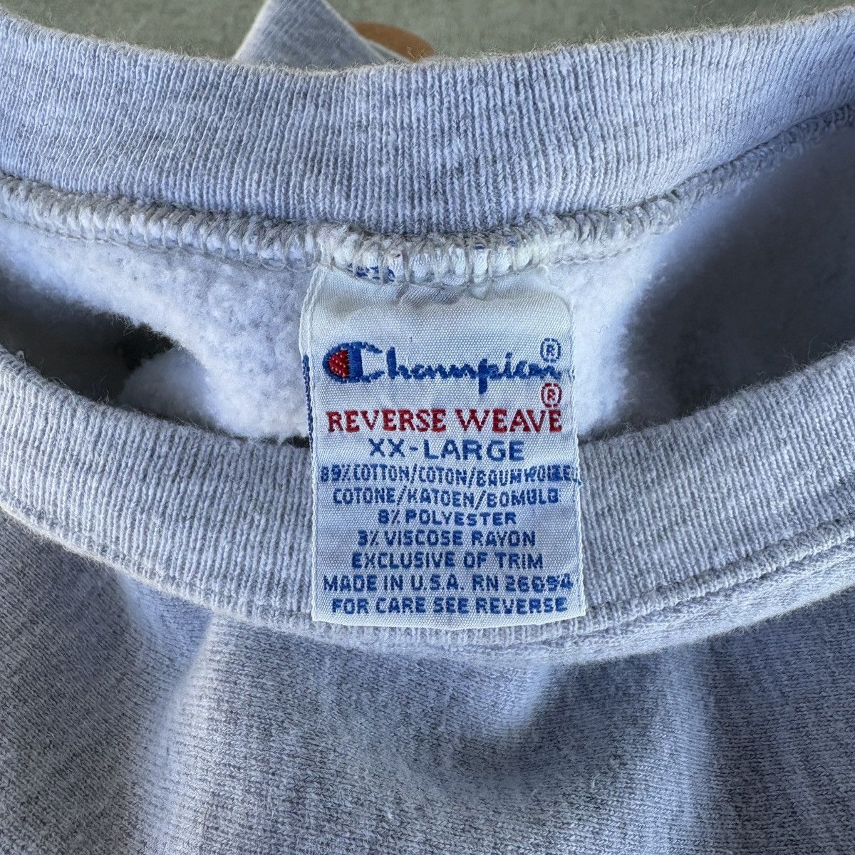 Champion Vintage champion reverse weave gray sweatshirt Size US XL / EU 56 / 4 - 6 Thumbnail