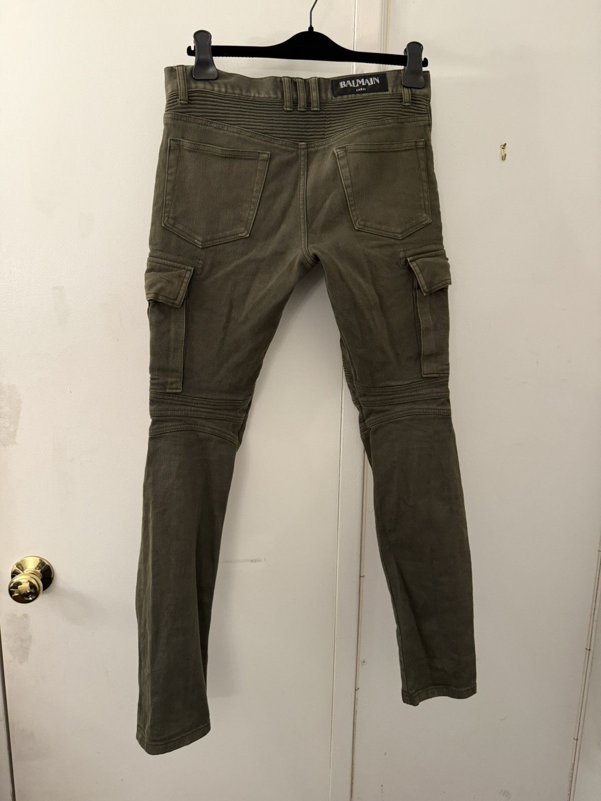 Balmain Balmain Green Cargo Denim Size US 30 / EU 46 - 2 Thumbnail