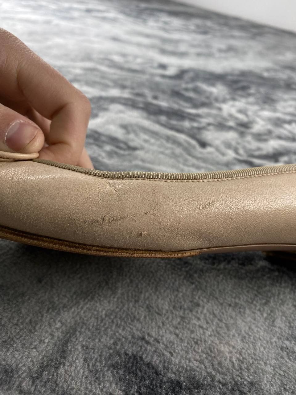 Prada Prada Quilted Bow Leather Ballet Flats Women Size 38 Beige Size US 8 / IT 38 - 16 Thumbnail